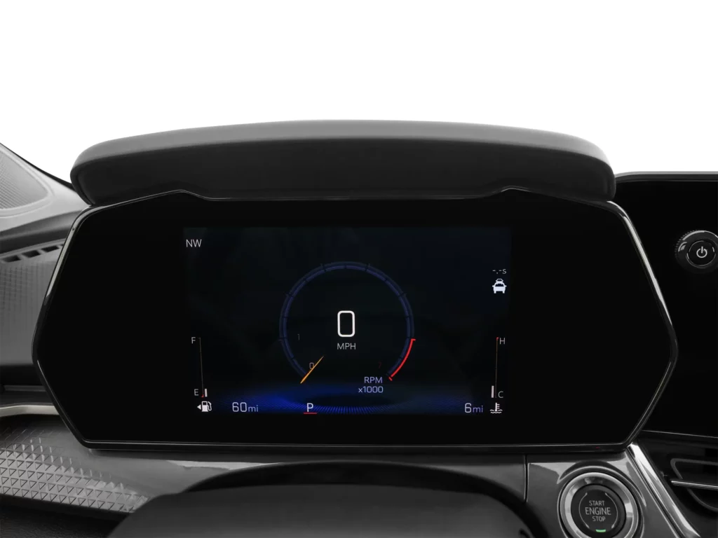 2024 Chevy Trax 8.0-inch digital gauge cluster
