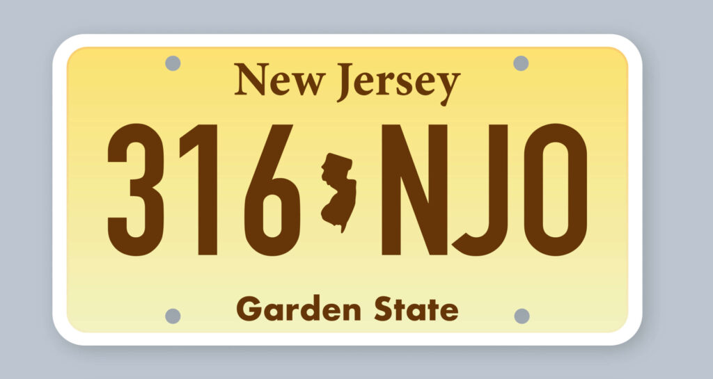 New Jersey License Plates